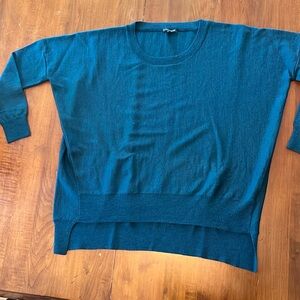 Eileen Fisher blue green sweater